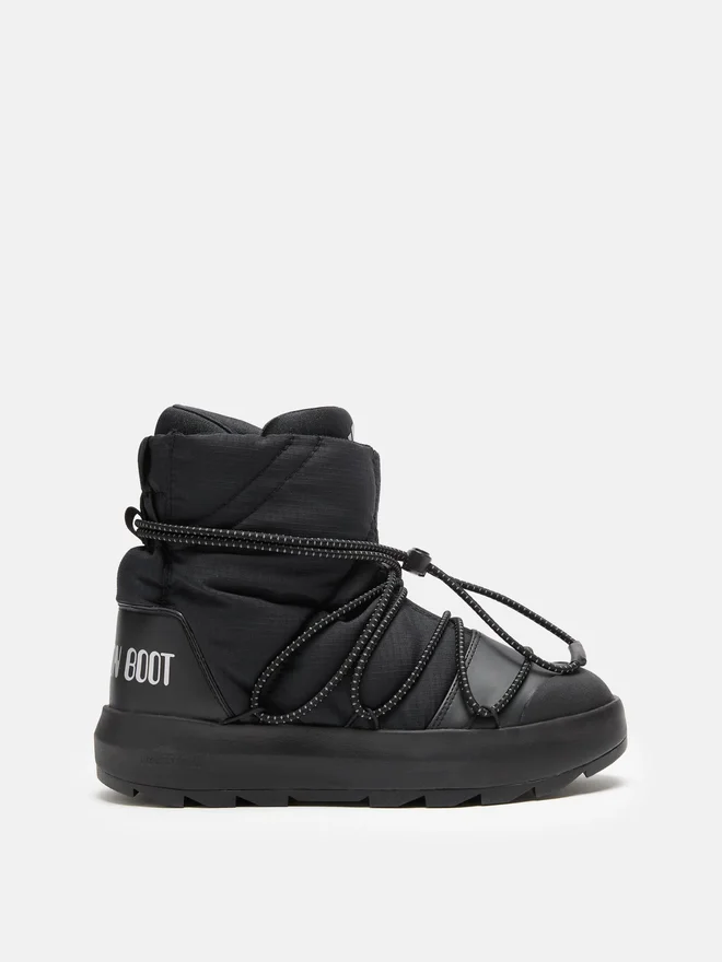 Adidas X Moon Boot Black Ace Mid-Top Sneakers Adidas X Moon Boot Black Ace Mid-Top Sneakers
