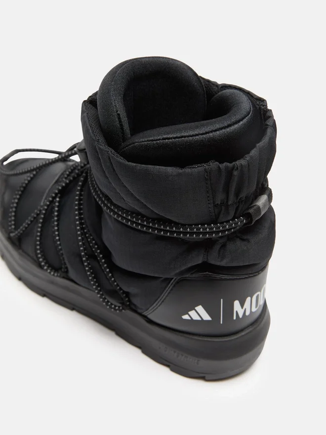 Adidas X Moon Boot Black Ace Mid-Top Sneakers Adidas X Moon Boot Black Ace Mid-Top Sneakers