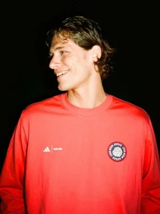 Adidas X Moon Boot röd långärmad T-shirt