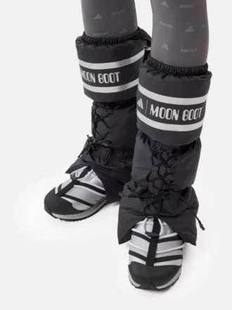 Adidas X Moon Boot svarta benvärmare