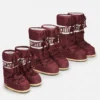 Icon burgundy nylonstövlar