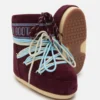 Icon Low burgundy suede boots