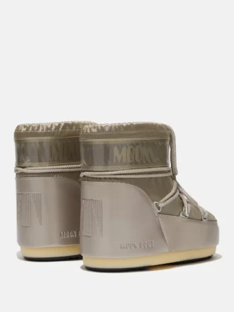Icon Low Glance Platinum Satin Boots