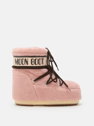 Icon Low rosa fleecestövlar