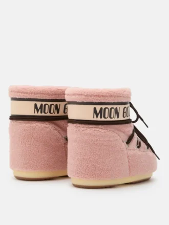 Icon Low rosa fleecestövlar