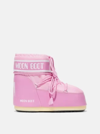 Icon Low rosa nylonstövlar