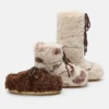 Icon Low Cow Print Curly Boots