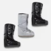 Icon svarta glitterboots