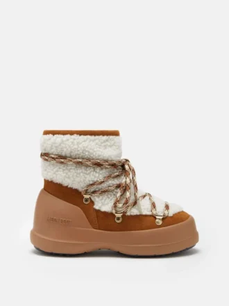Luna bruna shearling-stövlar