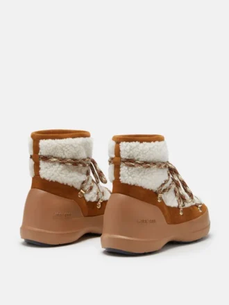Luna bruna shearling-stövlar