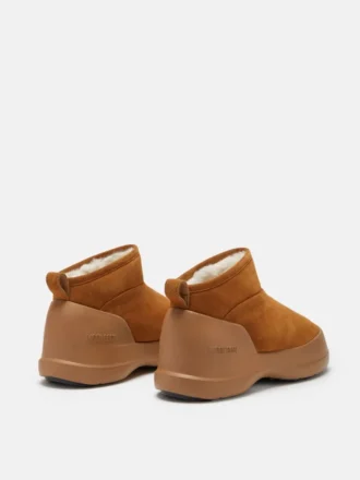 Mezzaluna bruna ankelboots i mocka