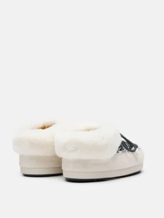 Moon Boot X Guest in Residence Evx Chalet White Sand Mules i fuskpäls