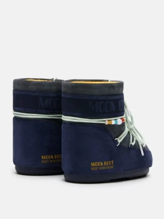 Moon Boot X Guest in Residence Icon Low Midnight & Grey Beaded Suede Boots