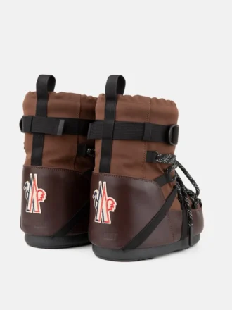 Moon Boot X Moncler Grenoble Icon Low Mocha Brown Ankelboots