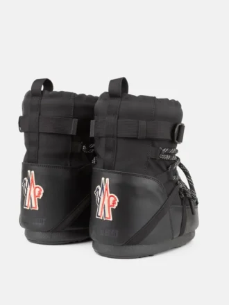 Moon Boot X Moncler Grenoble Icon Low svarta ankelboots