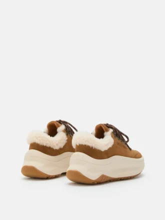 Moon247 City Brown Shearling Sneakers